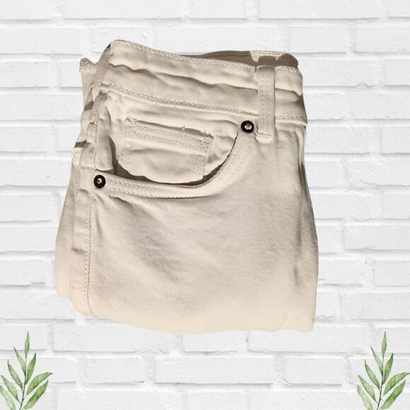 Stylish Zara White Bootcut Women's Jeans Size 4 Raw Hem - Picture 7 of 14